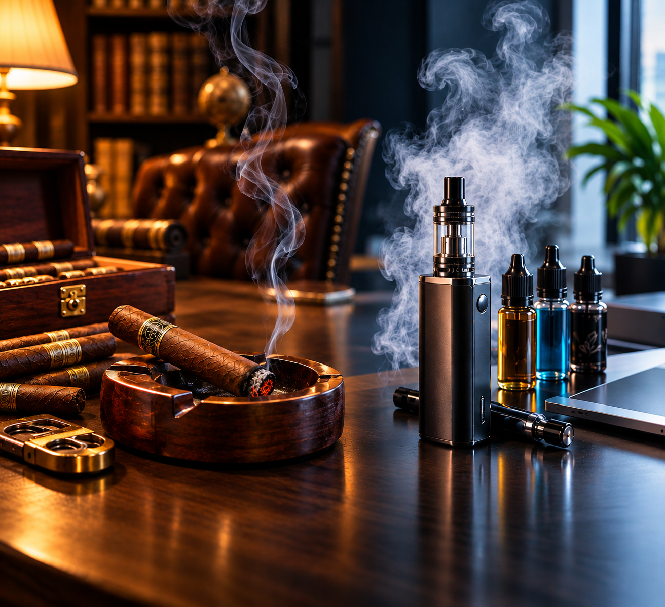 Comparing cigars with vape; Differences and health risks